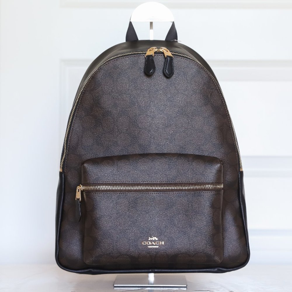NWT Coach F58314 Signature Charlie Backpack - Picture 2 of 8